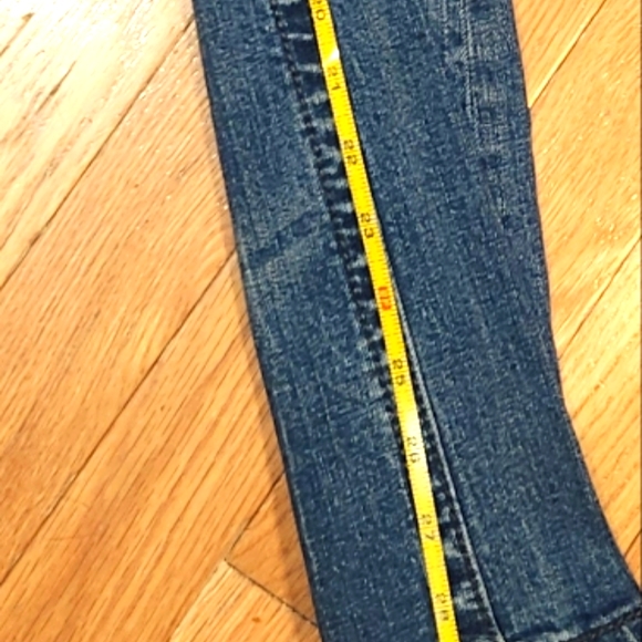 2PC SIZE 30 MISS ME JEANS BLING WINGS BOOT WHITE STITCHING - Picture 10 of 16